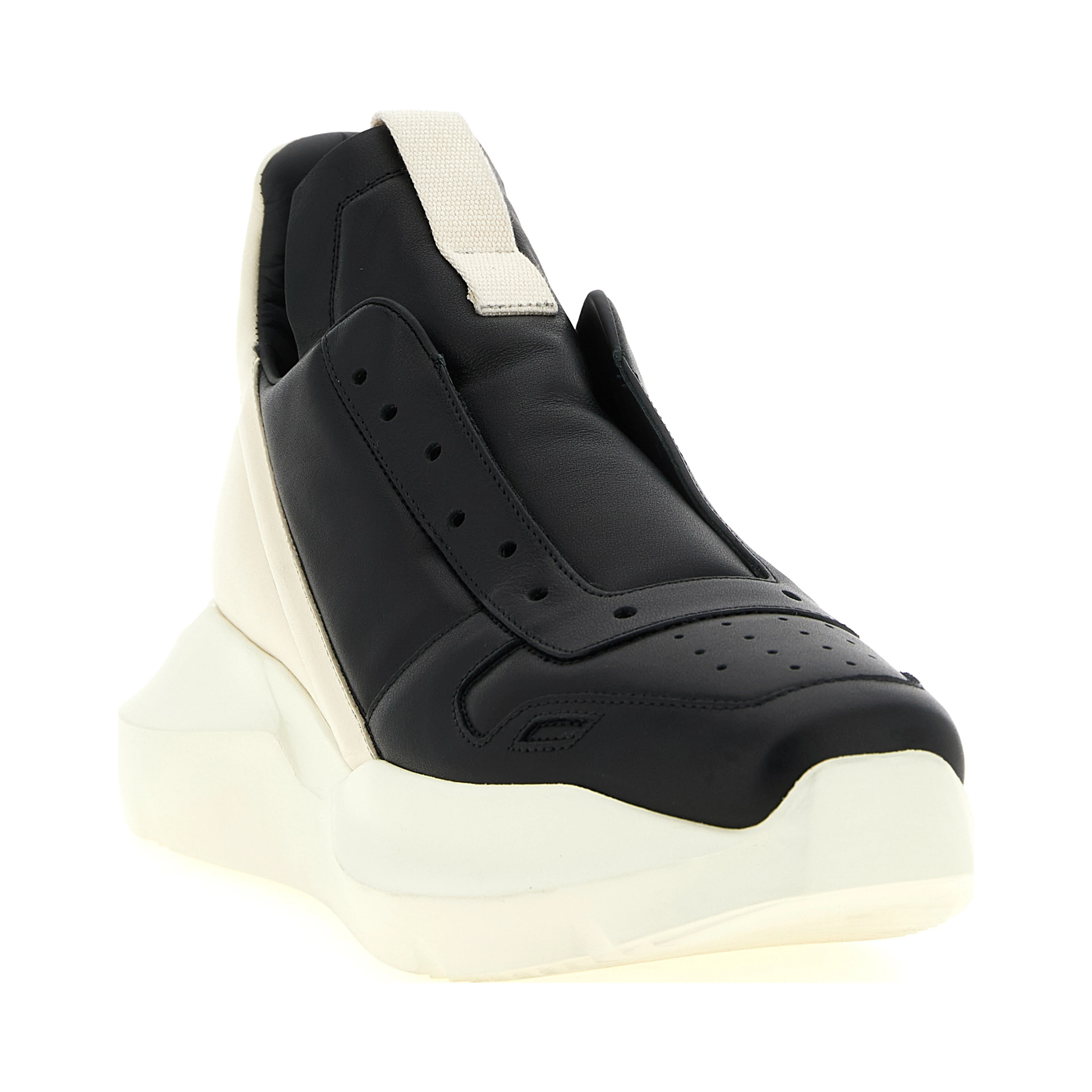 Bicolor Calfskin Chunky Sneakers