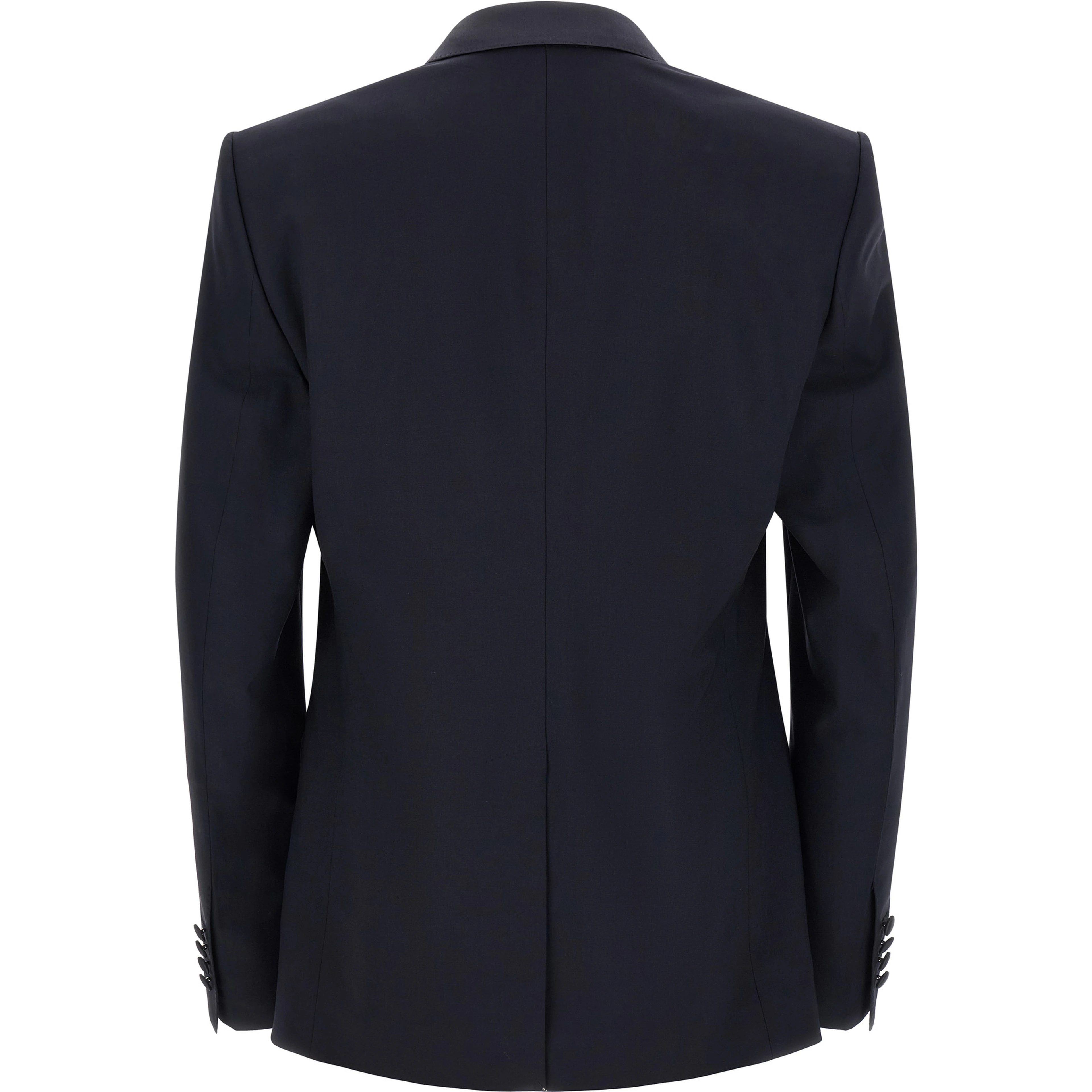 Blue Virgin Wool Two-Piece Suit