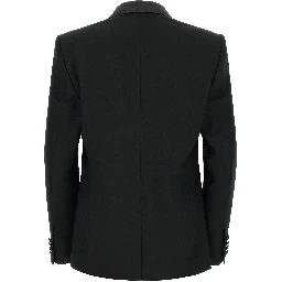 Black Virgin Wool Two-Piece Suit