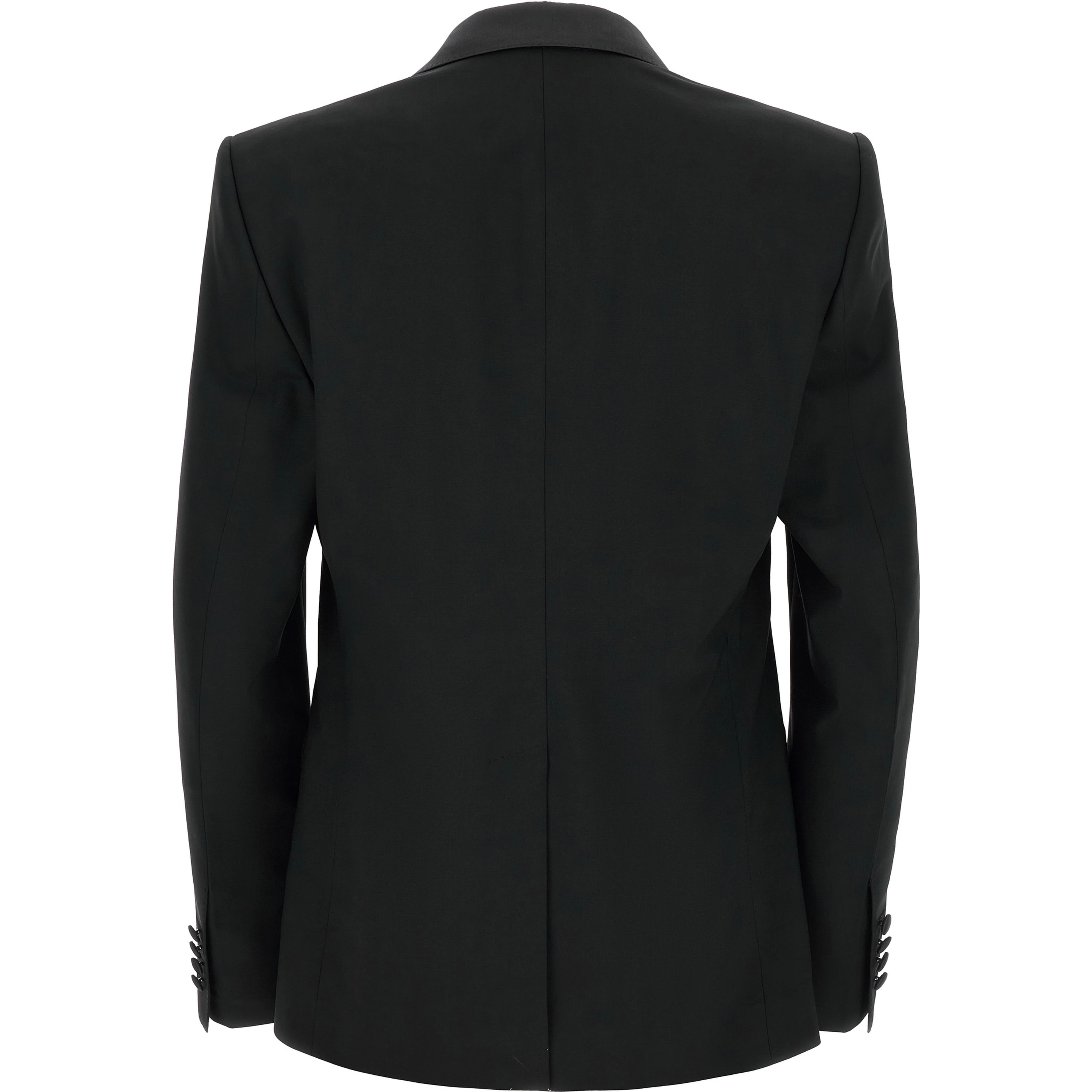 Black Virgin Wool Two-Piece Suit