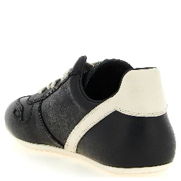 Bicolor Calfskin Low Top Sneakers