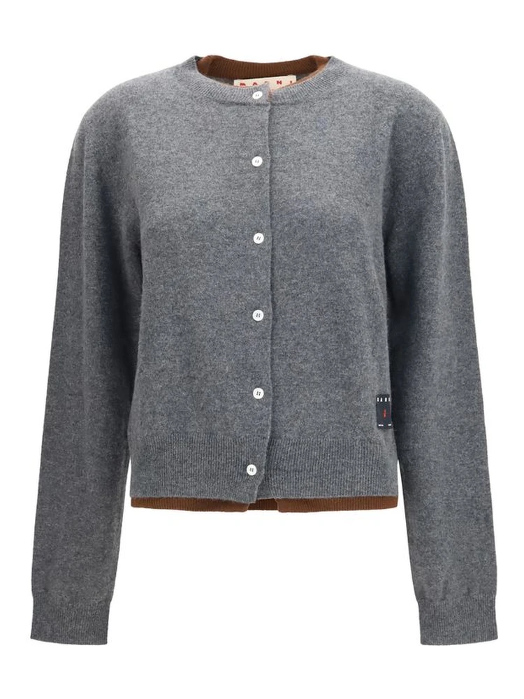 Gray Cashmere Cardigan