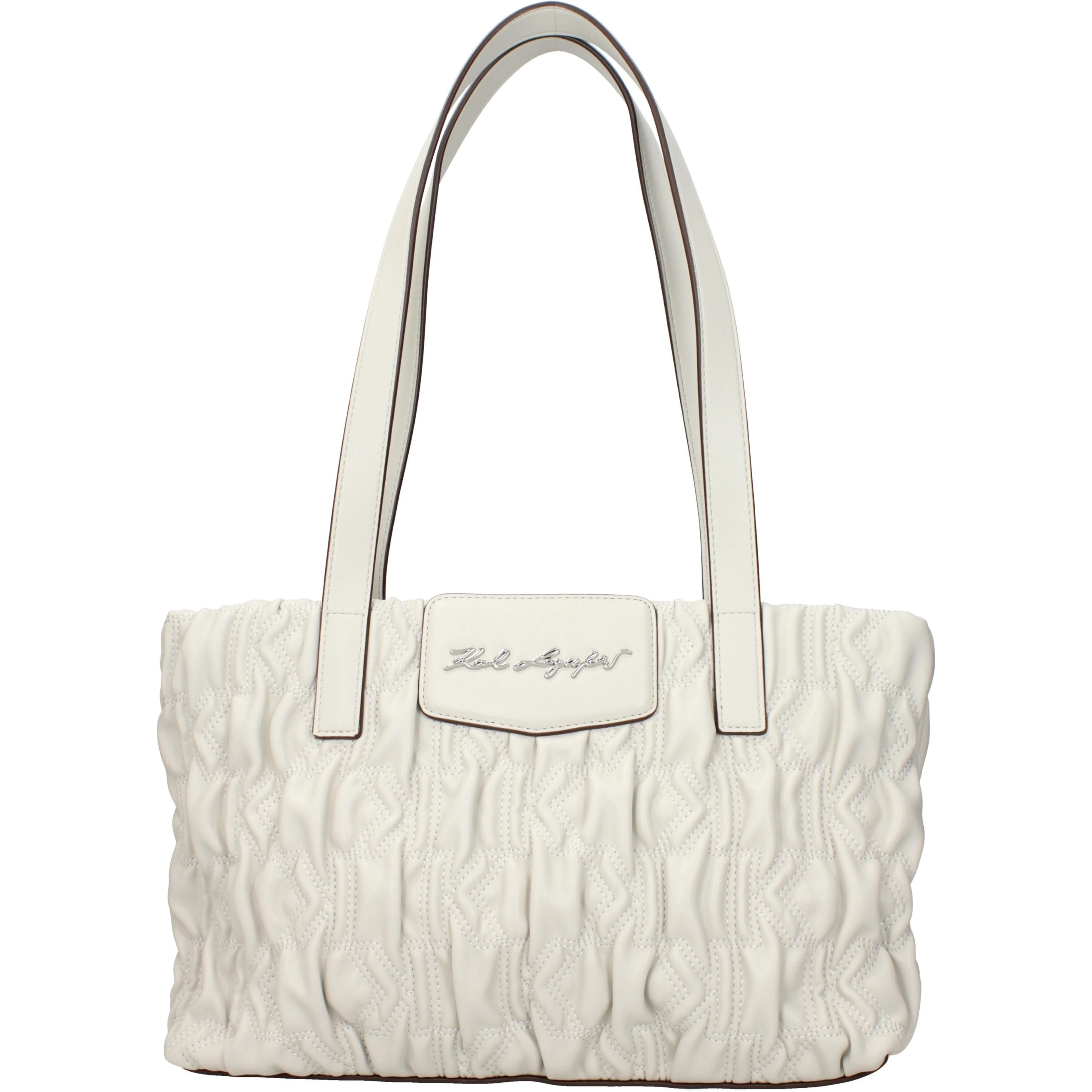 Gray Polyester Shoulder Bag