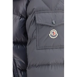 Gray Goose Down Full-Length Jacket