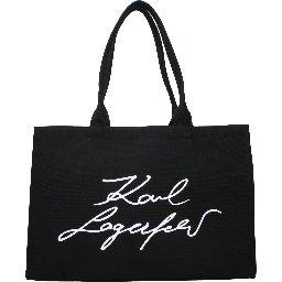 Black Fabric Shoulder Bag