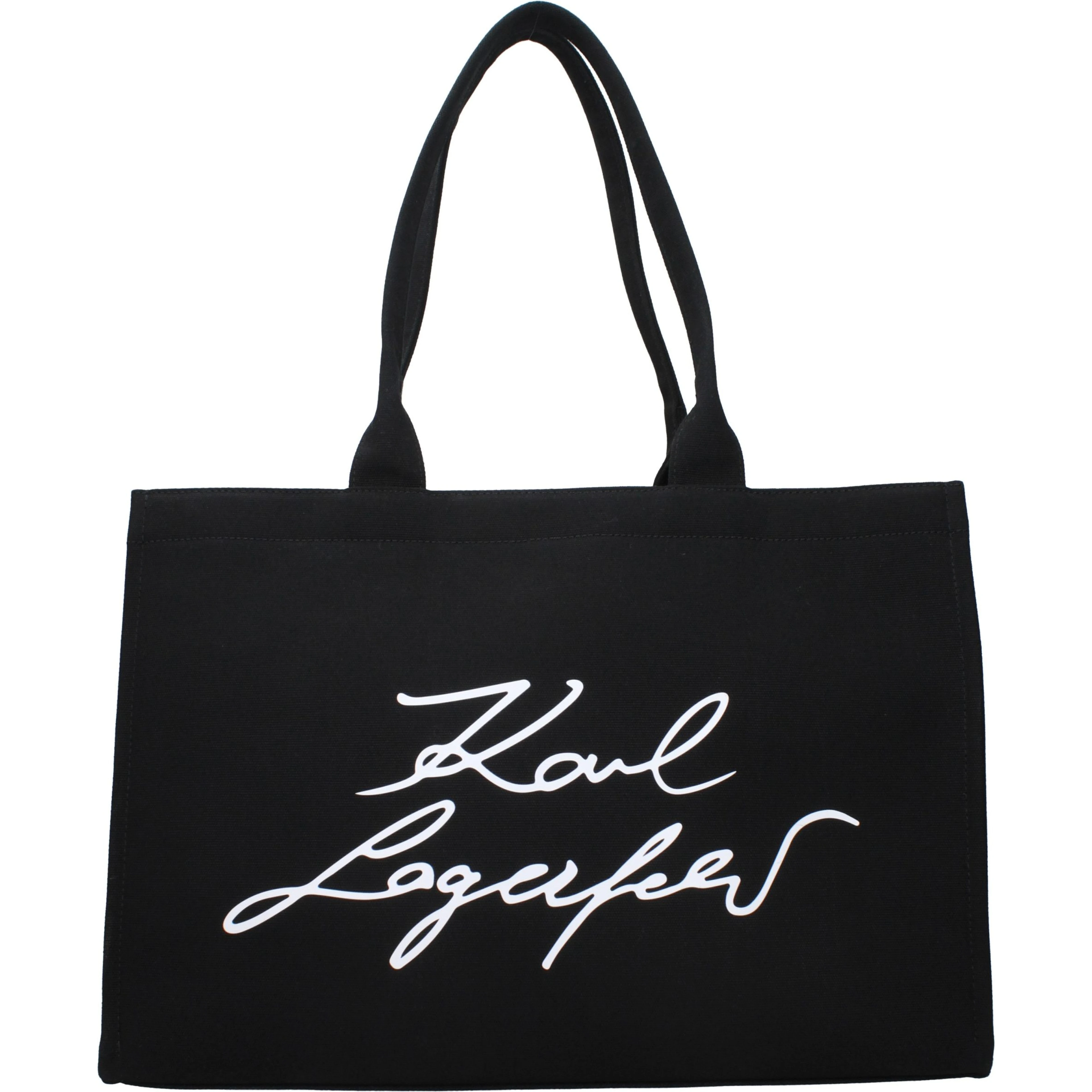 Black Fabric Shoulder Bag