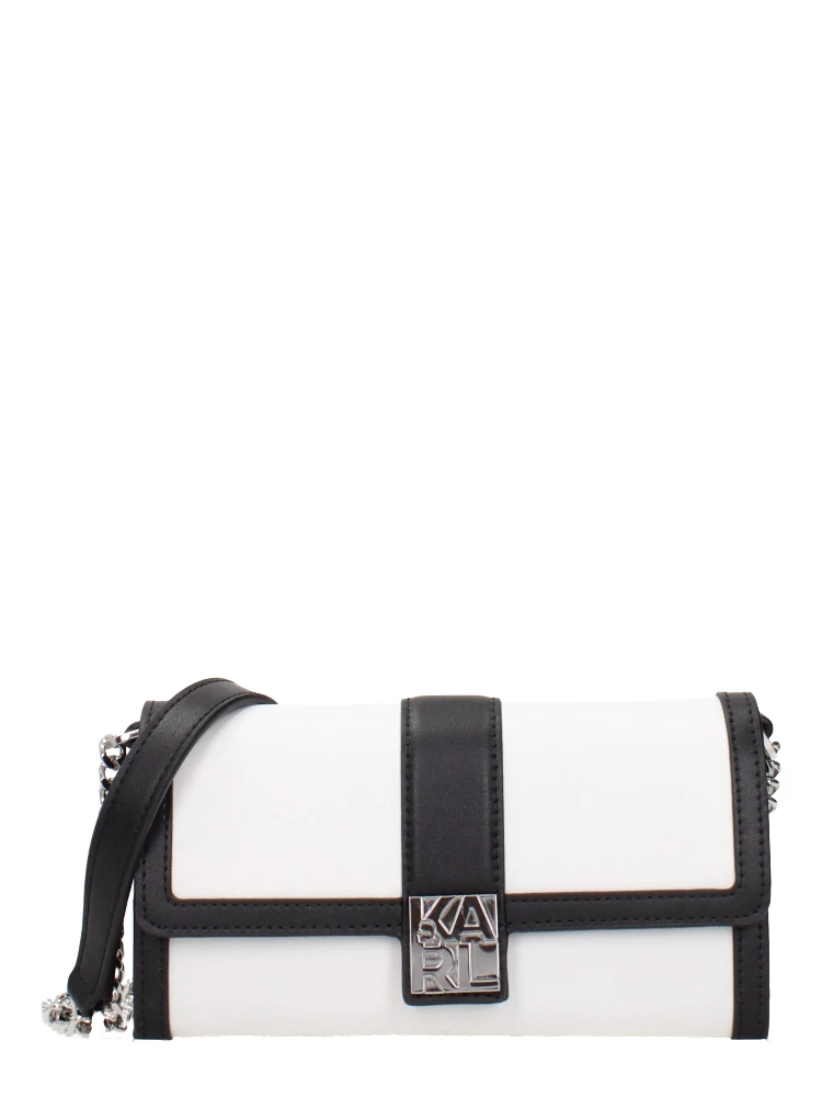 White Leather Clutch Bag