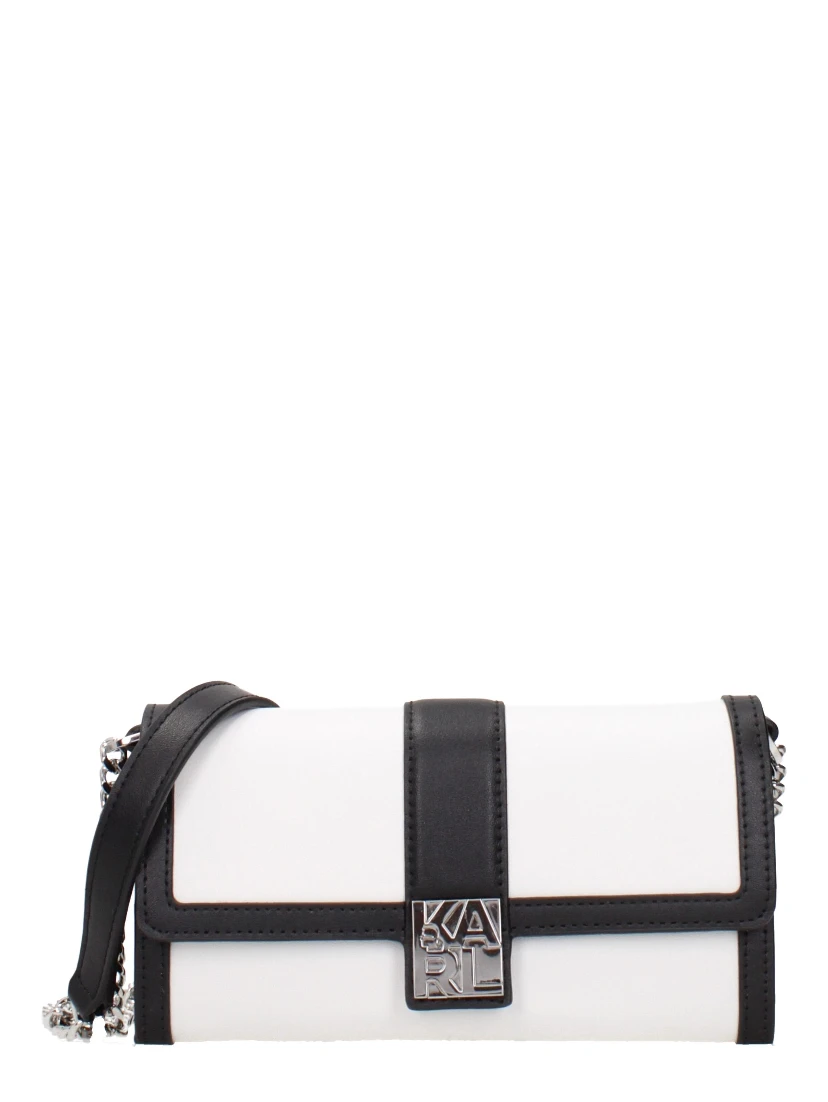 White Leather Clutch Bag