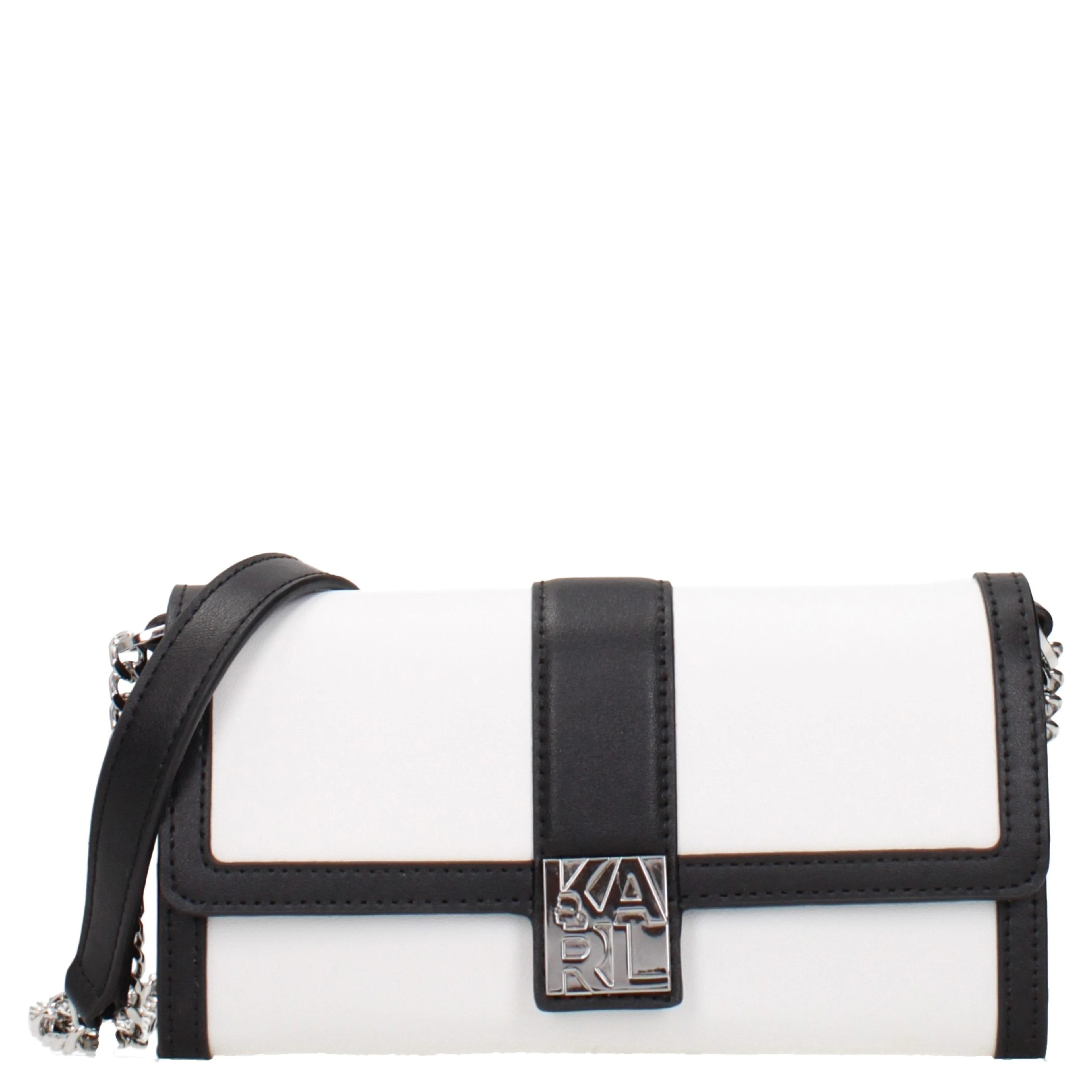 White Leather Clutch Bag