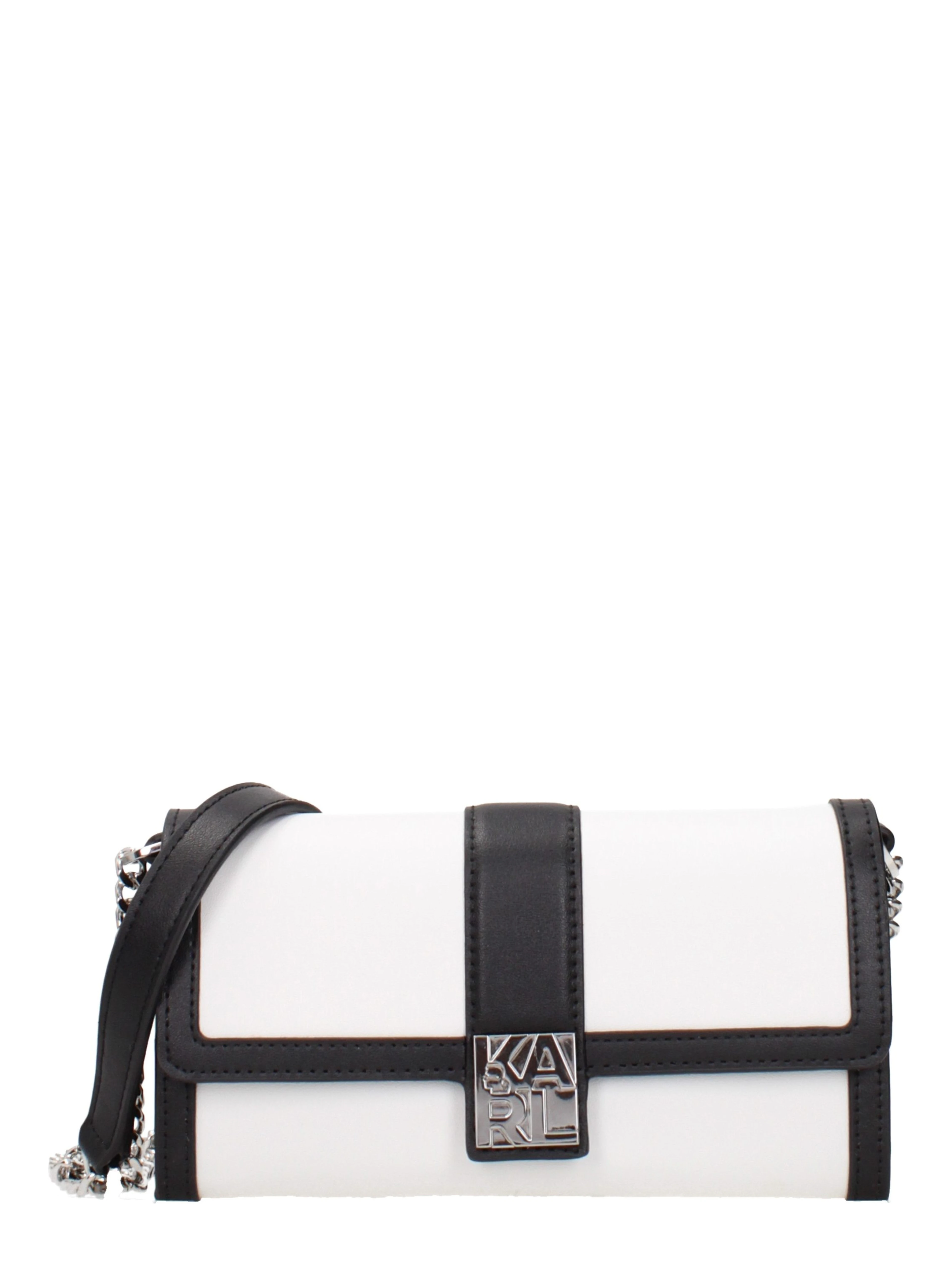 White Leather Clutch Bag