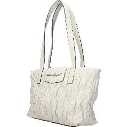 Gray Polyester Shoulder Bag