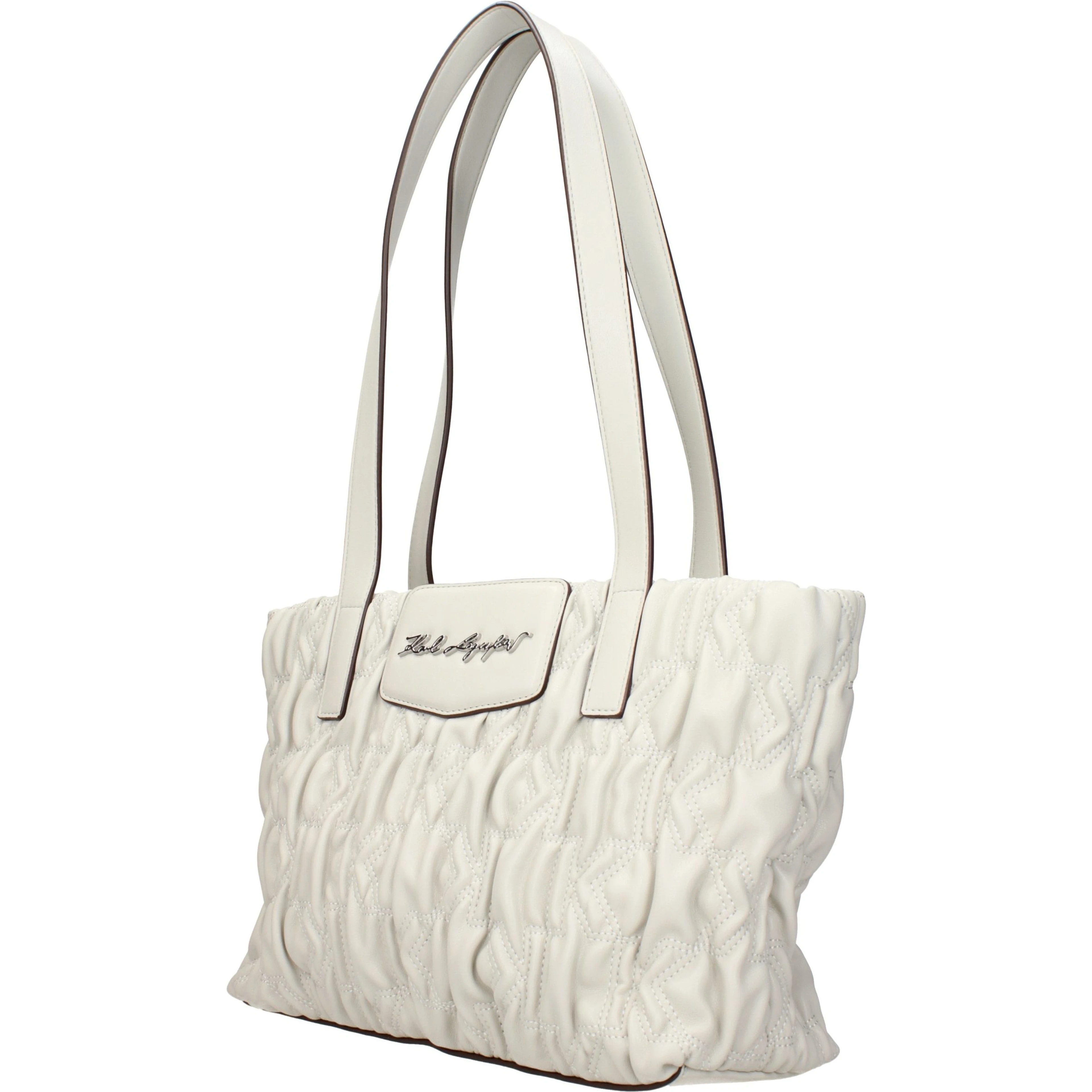 Gray Polyester Shoulder Bag