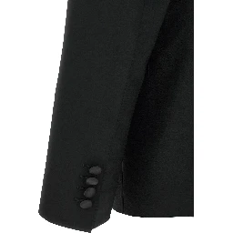 Black Virgin Wool Two-Piece Suit