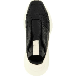 Bicolor Calfskin Chunky Sneakers