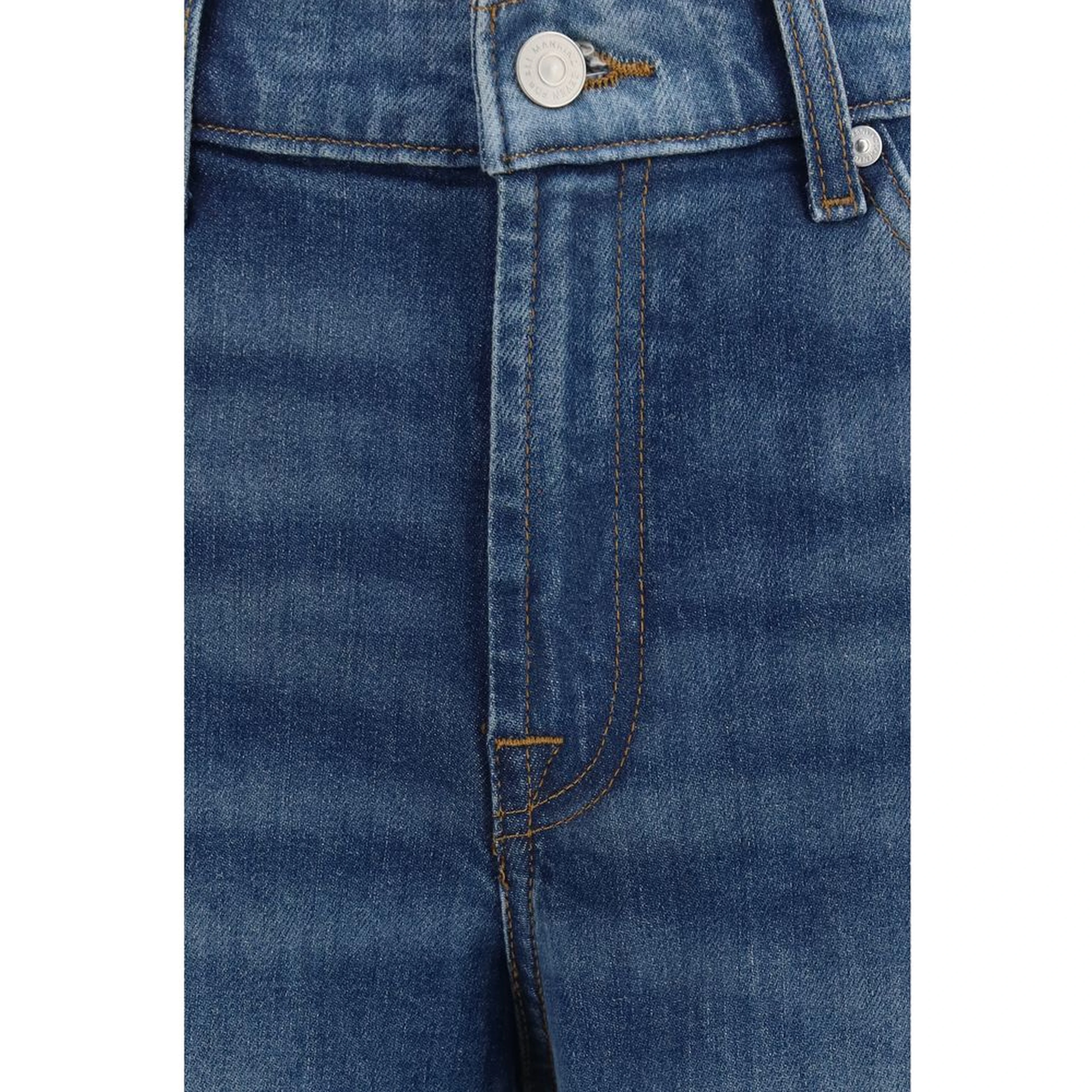 Blue Cotton Jeans Denim