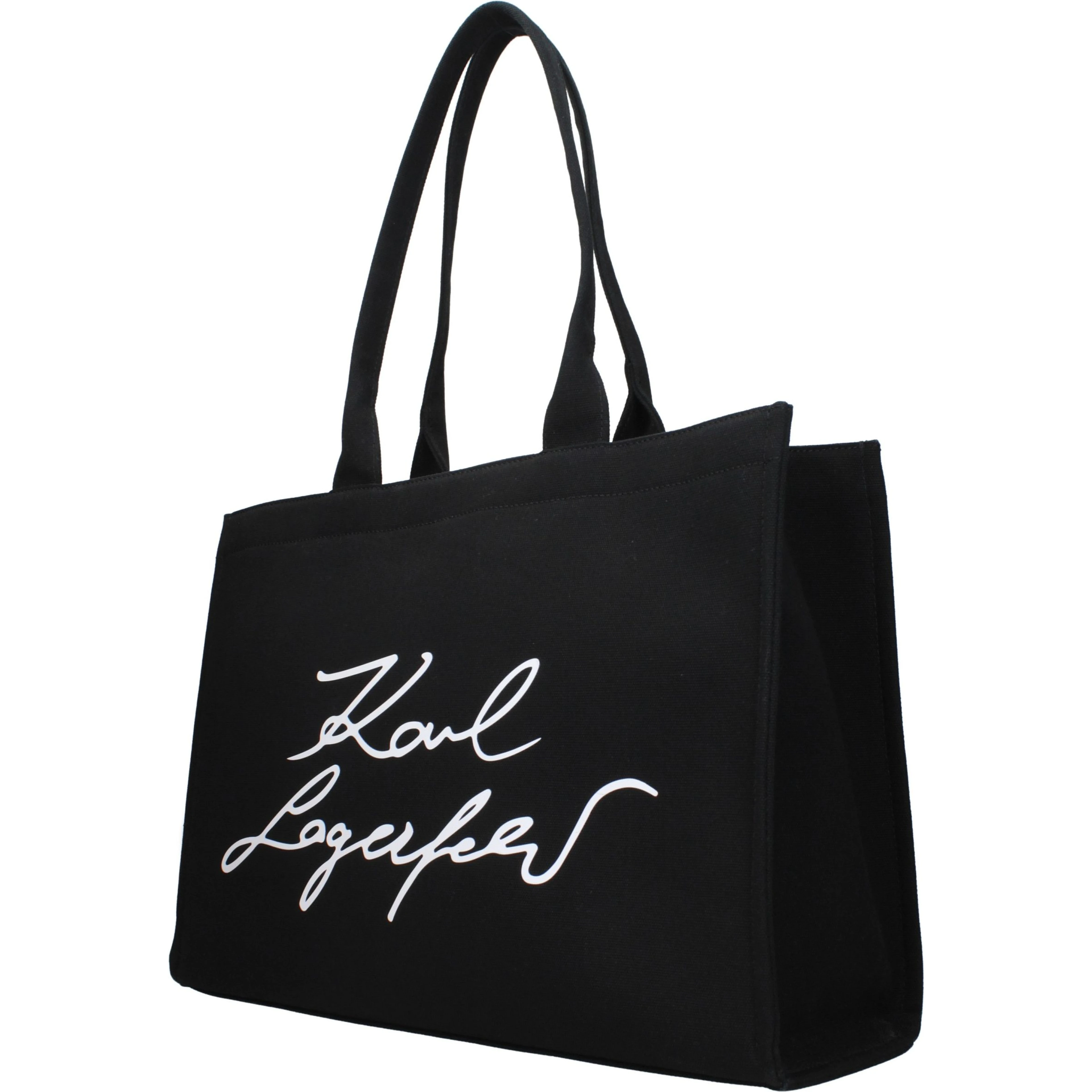 Black Fabric Shoulder Bag