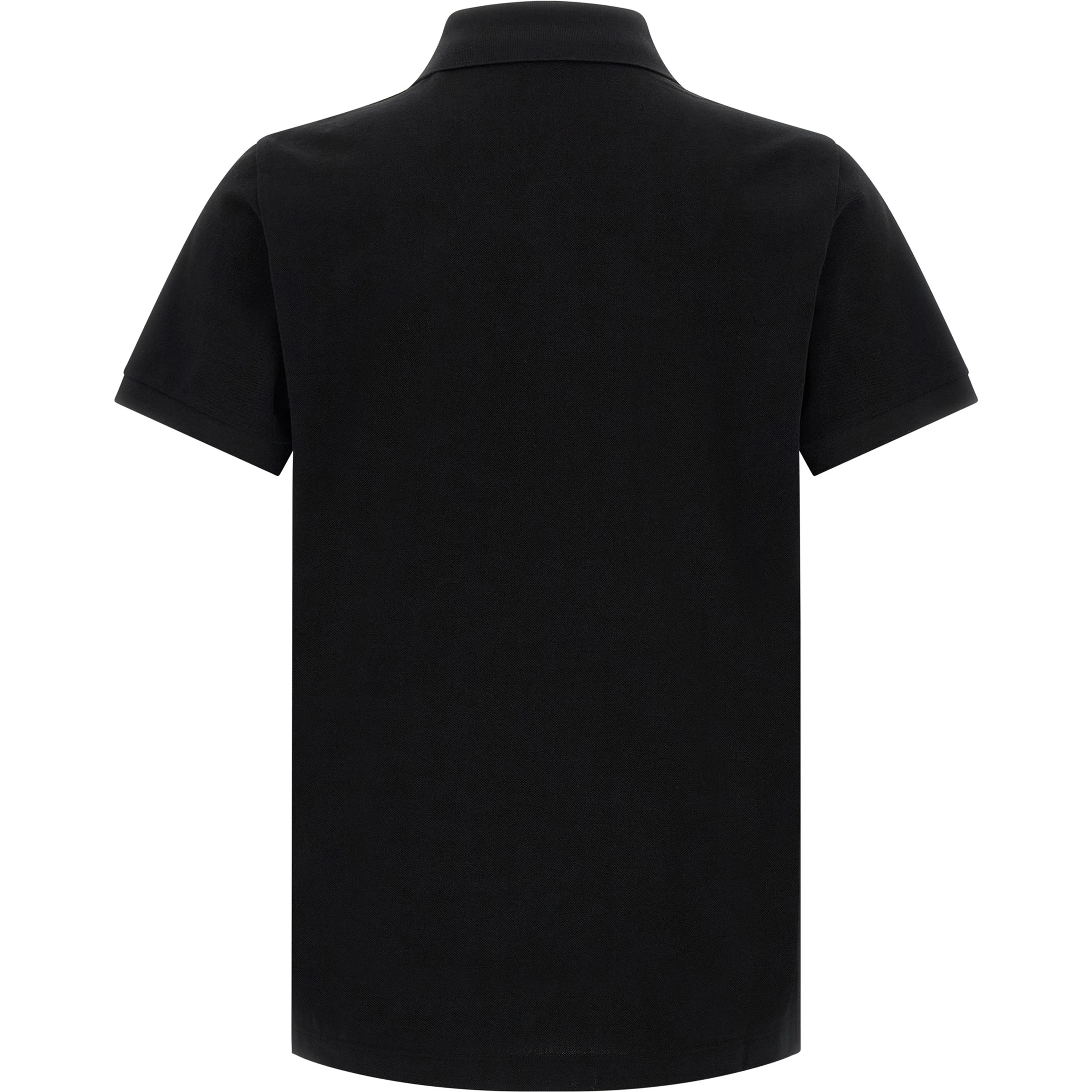 Black Cotton Polo Shirt