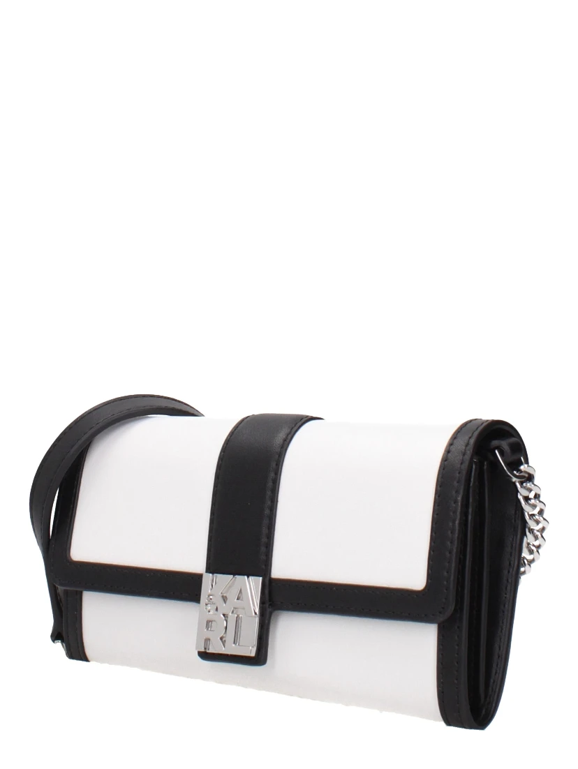White Leather Clutch Bag