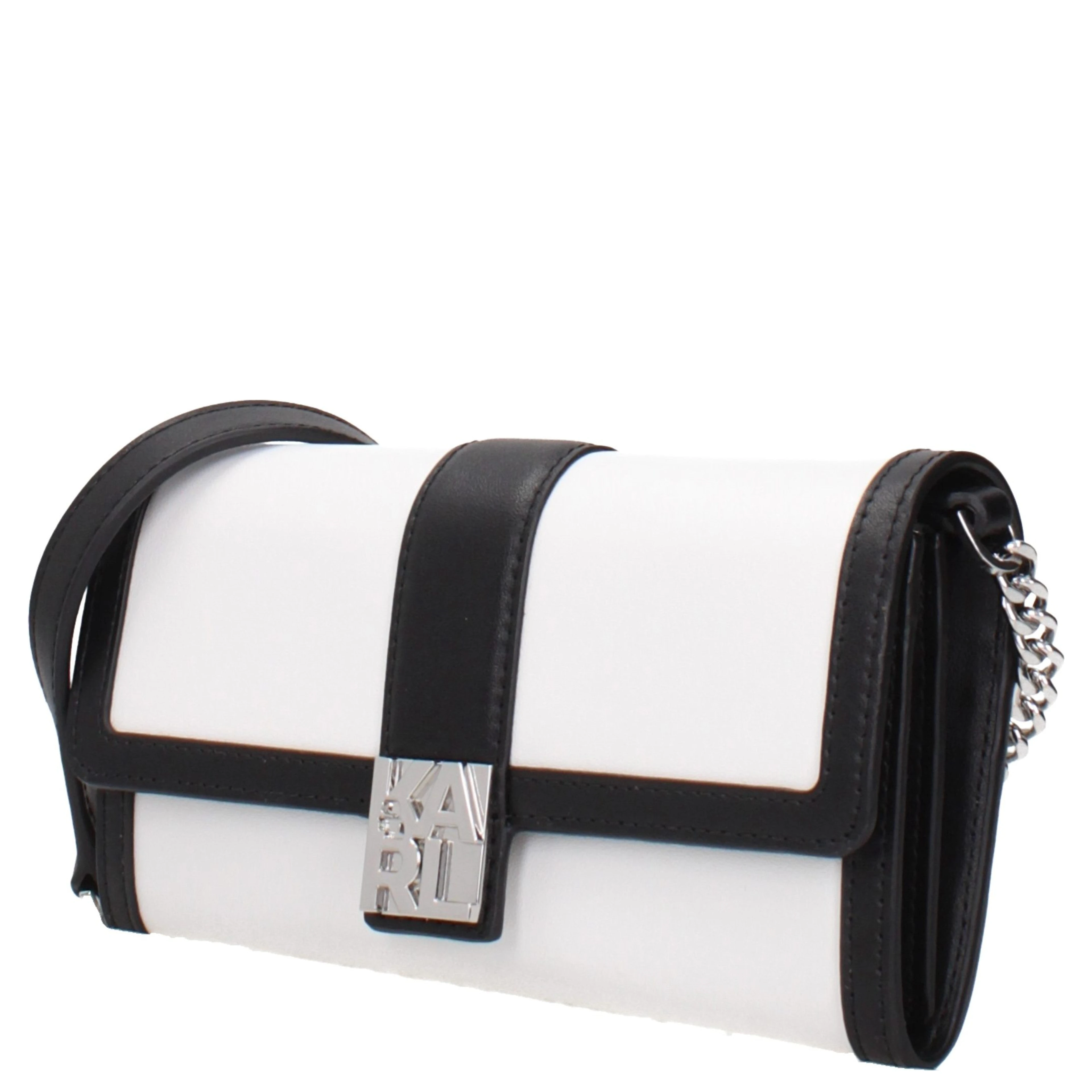 White Leather Clutch Bag