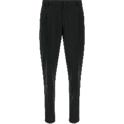 Black Virgin Wool Two-Piece Suit