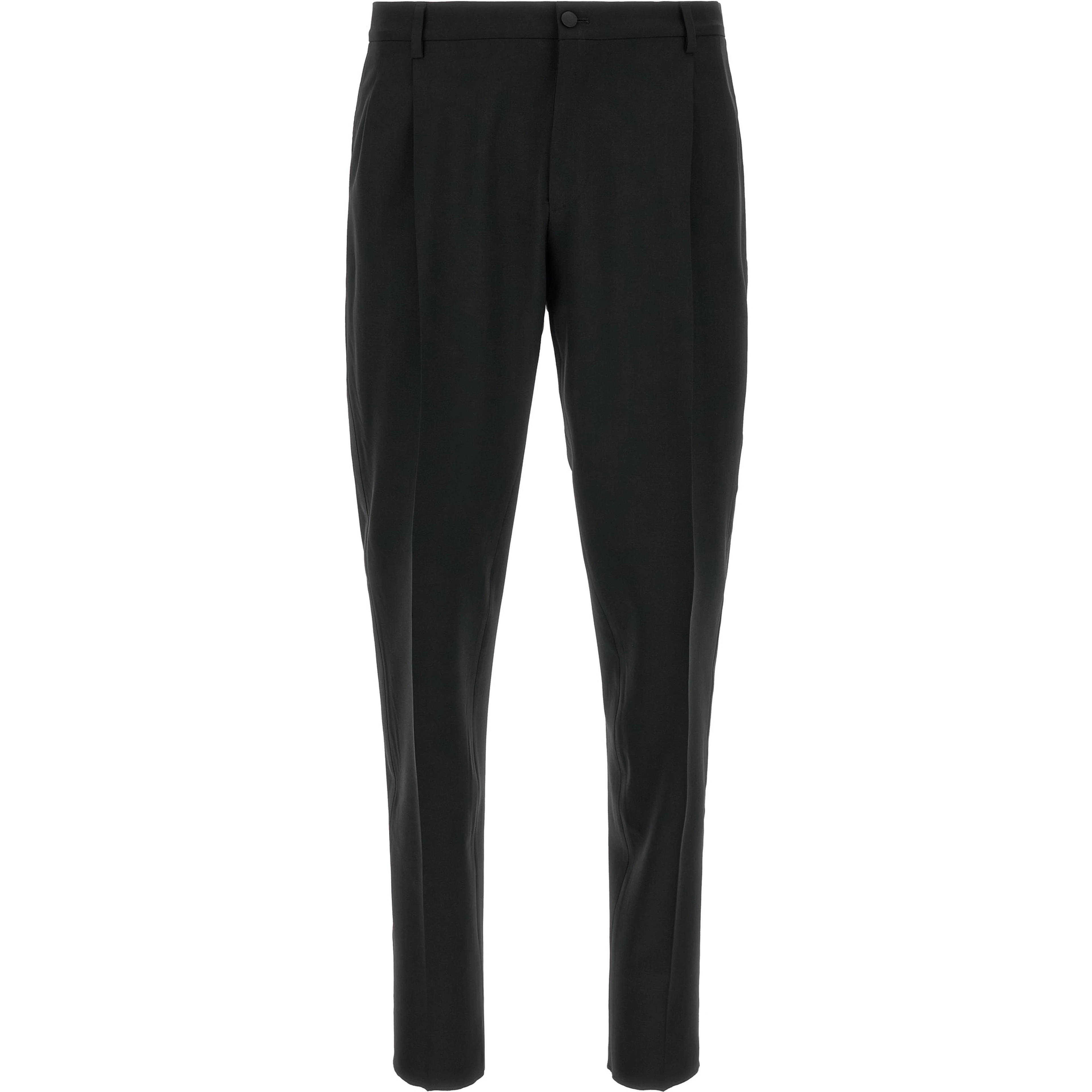 Black Virgin Wool Two-Piece Suit