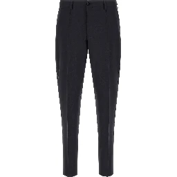 Blue Virgin Wool Two-Piece Suit