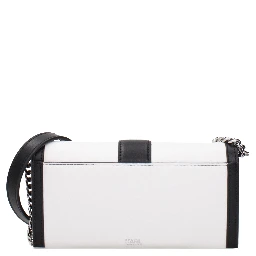 White Leather Clutch Bag