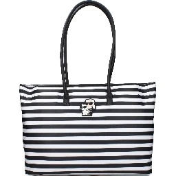 Black Fabric Shoulder Bag