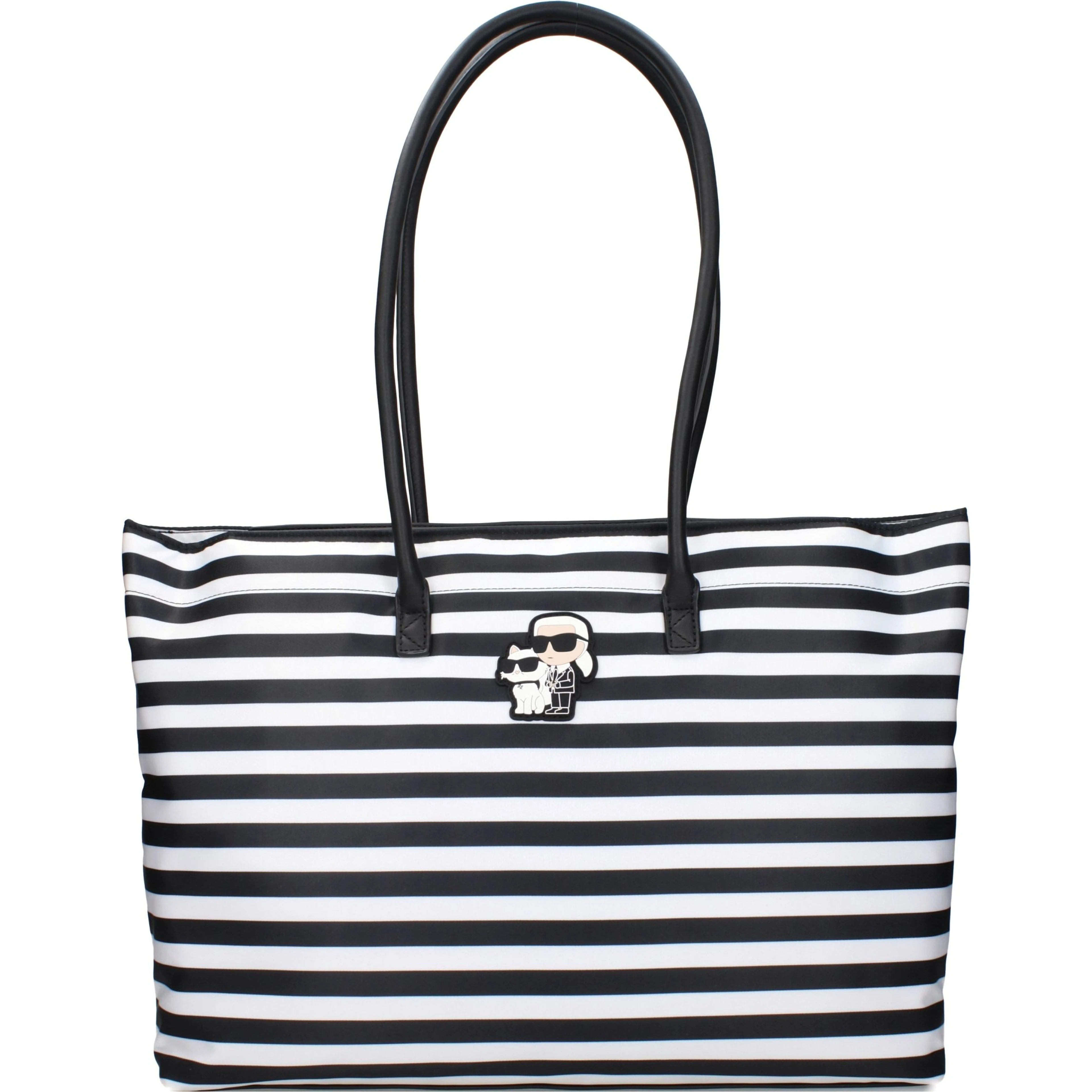 Black Fabric Shoulder Bag