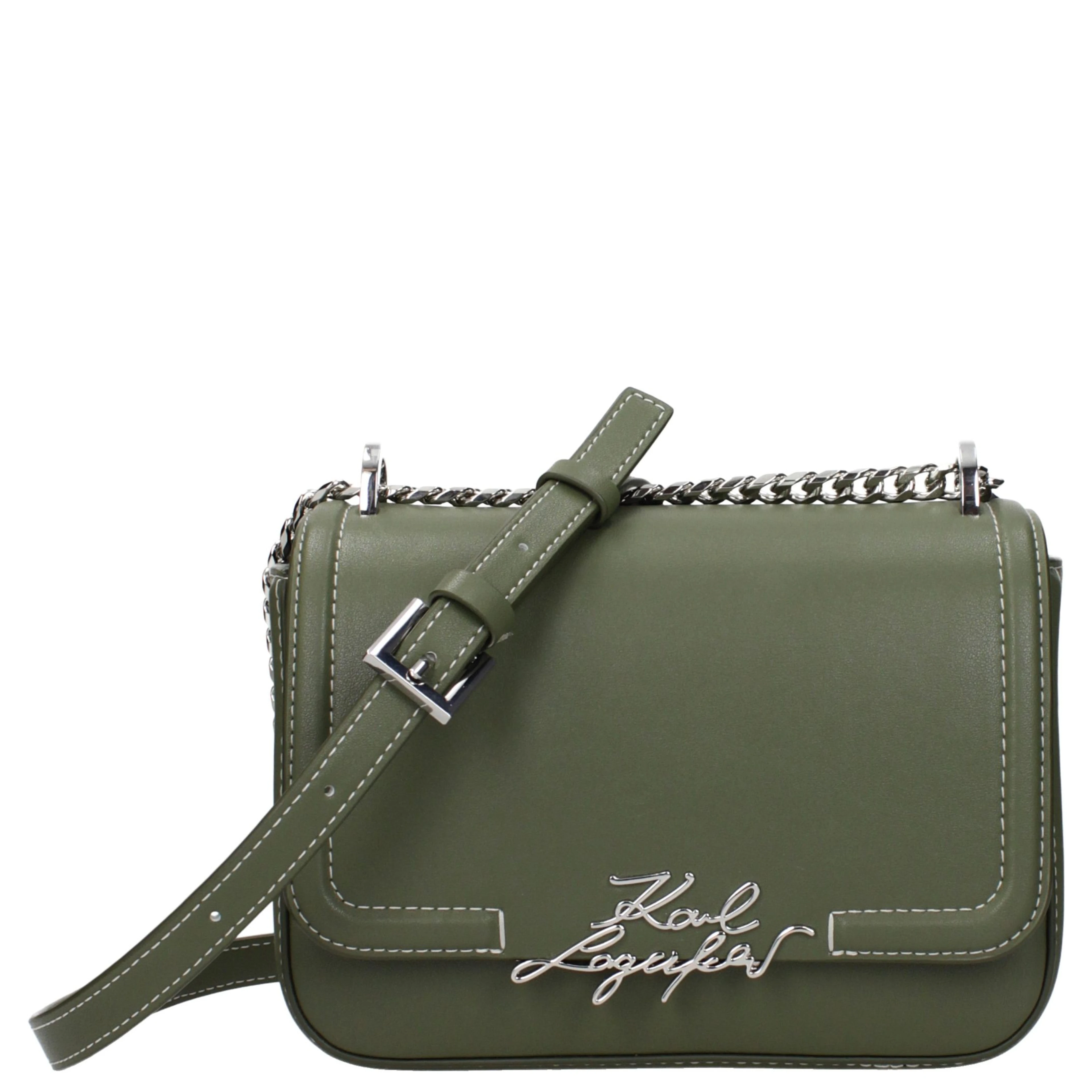 Green Leather Crossbody Bag