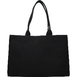 Black Fabric Shoulder Bag