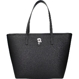 Black Polyethylene Shoulder Bag