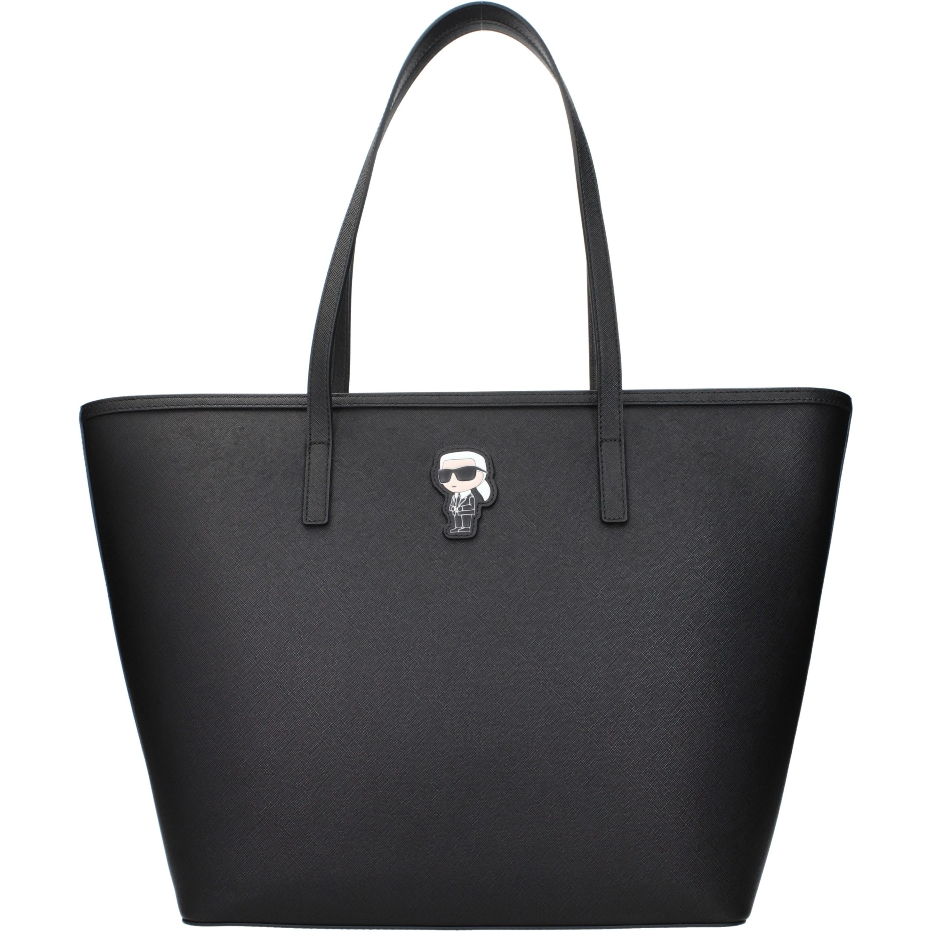 Black Polyethylene Shoulder Bag