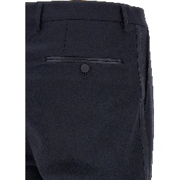 Blue Virgin Wool Two-Piece Suit