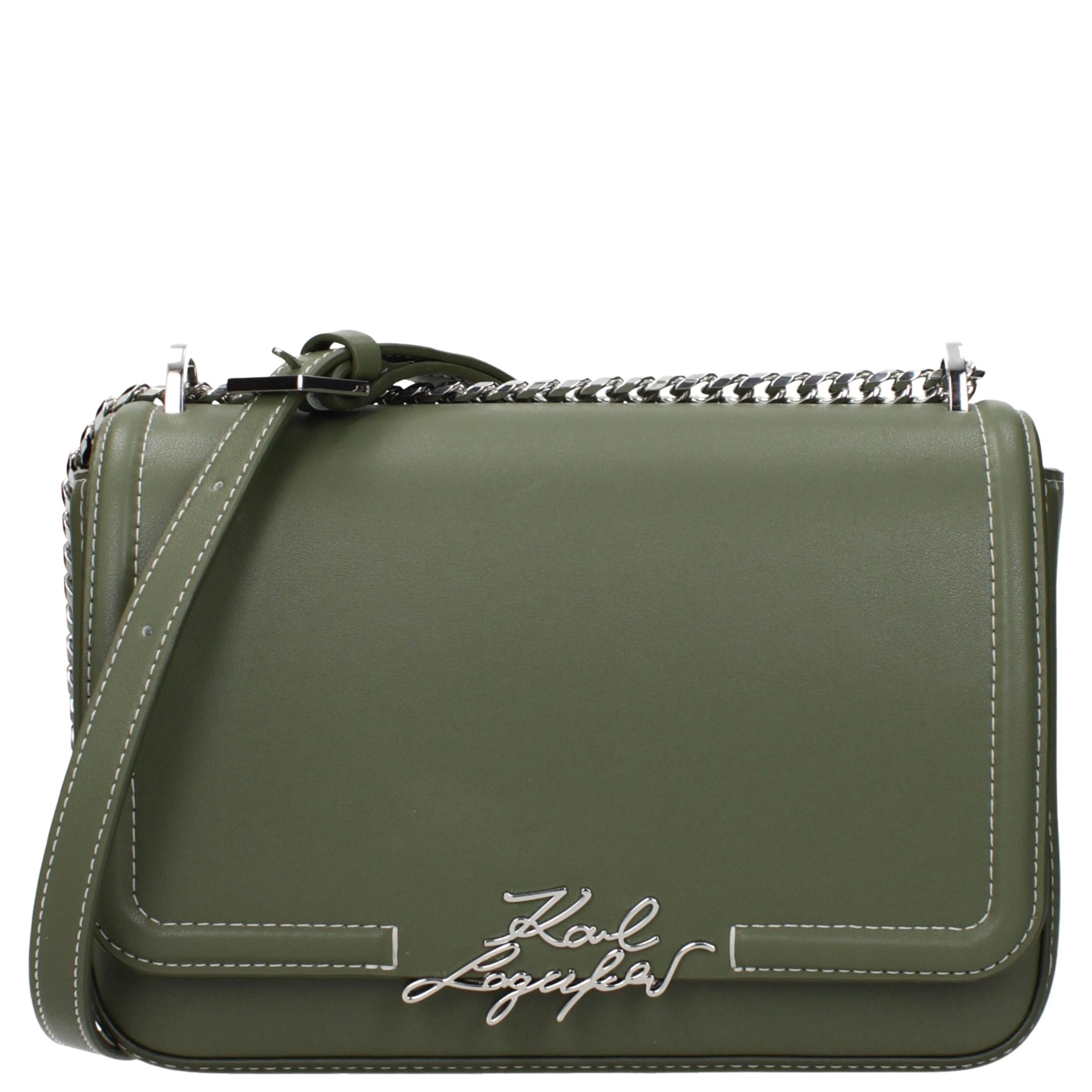 Green Leather Shoulder Bag