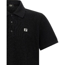 Black Cotton Polo Shirt
