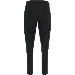 Black Virgin Wool Two-Piece Suit