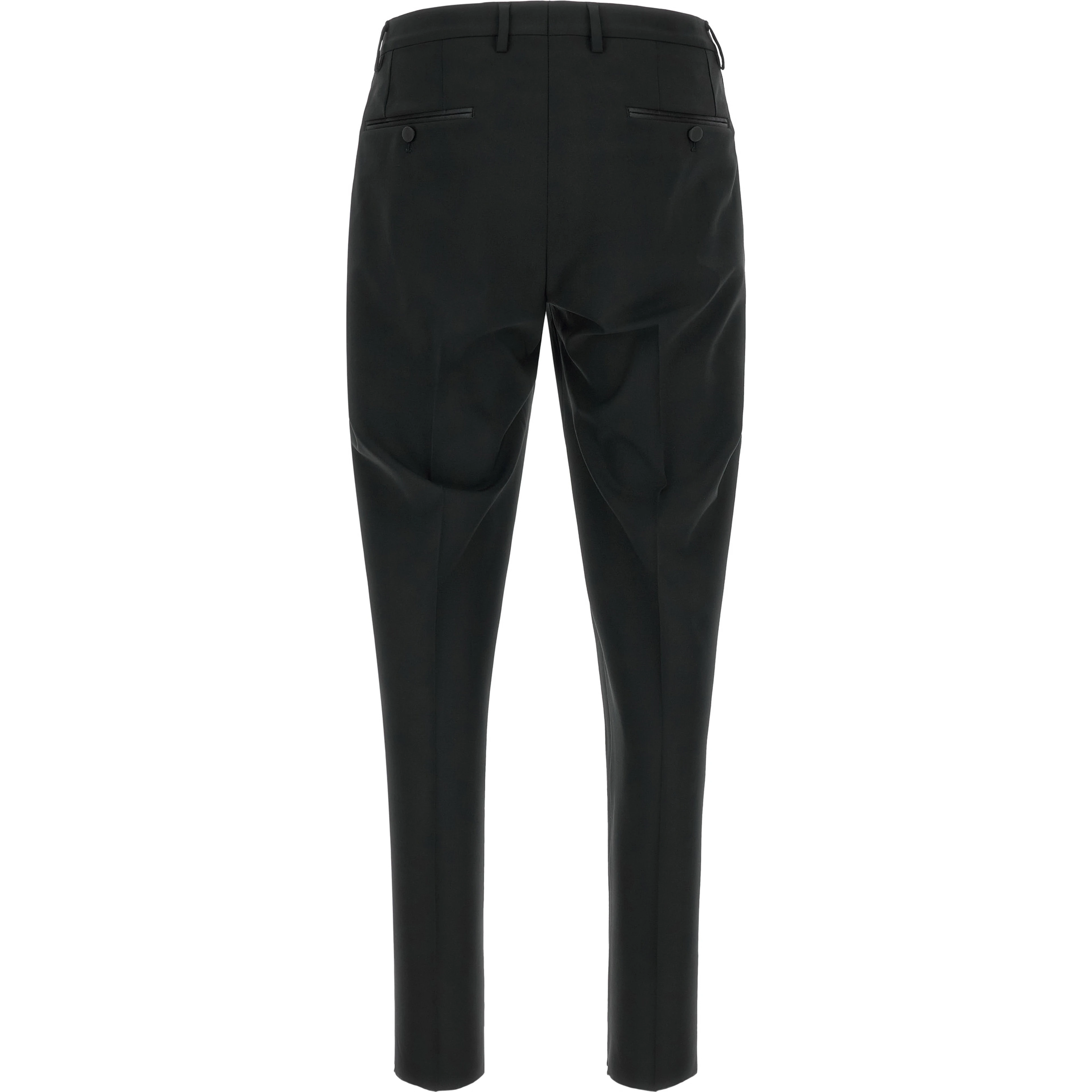 Black Virgin Wool Two-Piece Suit