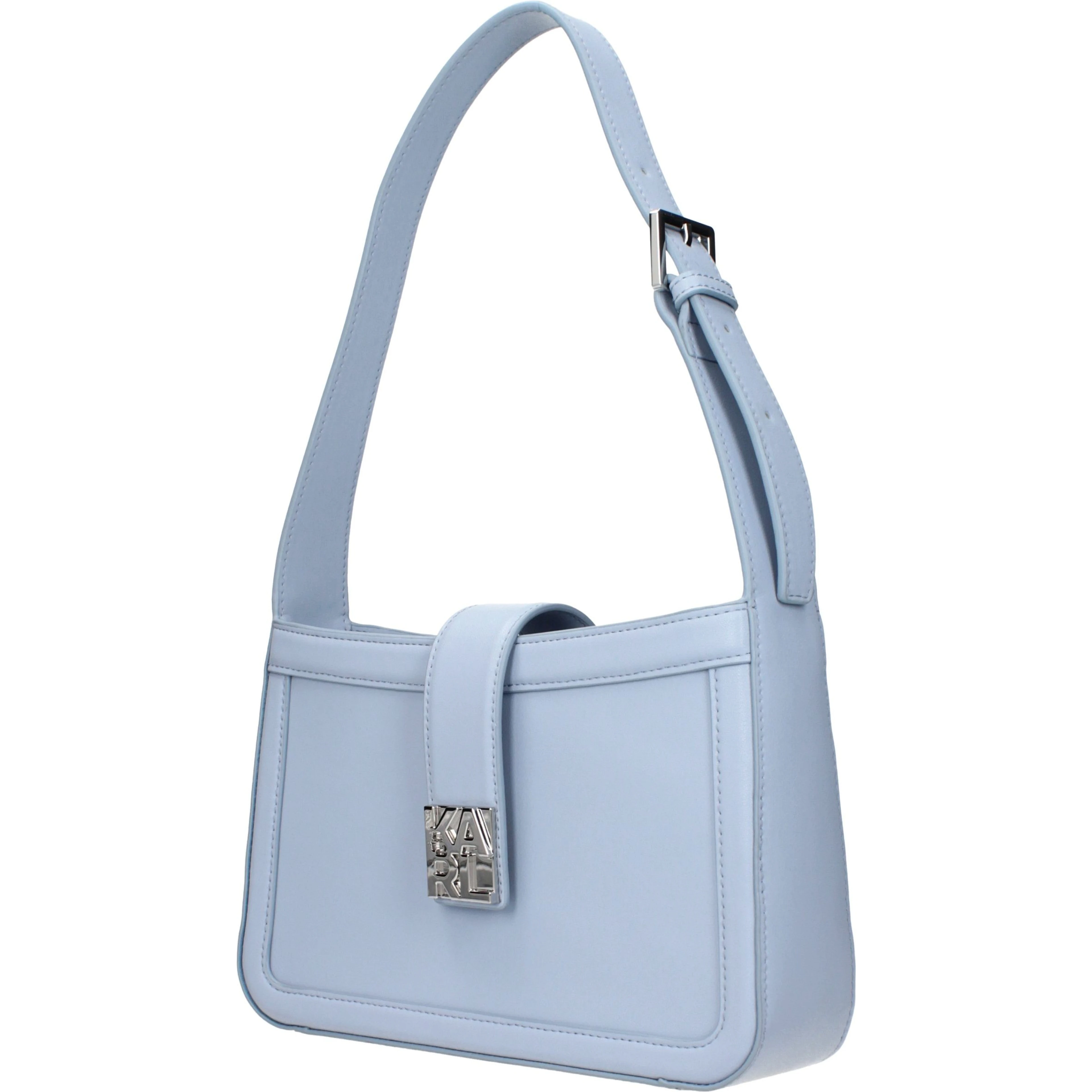 Light Blue Leather Shoulder Bag