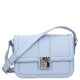 Light Blue Leather Crossbody Bag