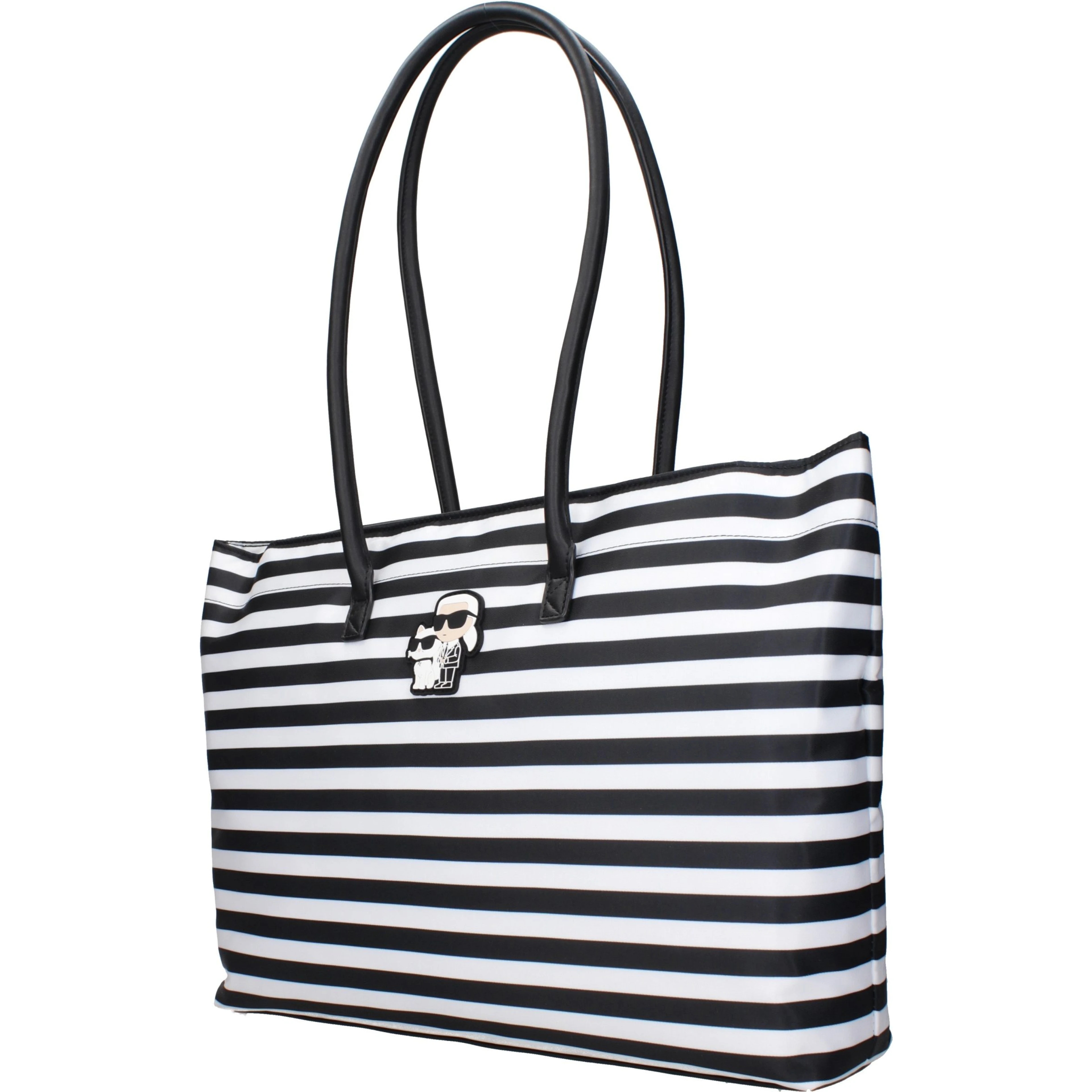 Black Fabric Shoulder Bag