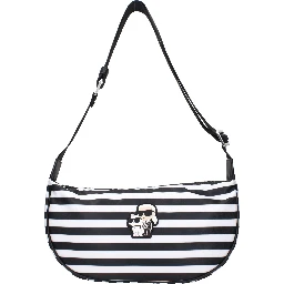 Black Fabric Crossbody Bag