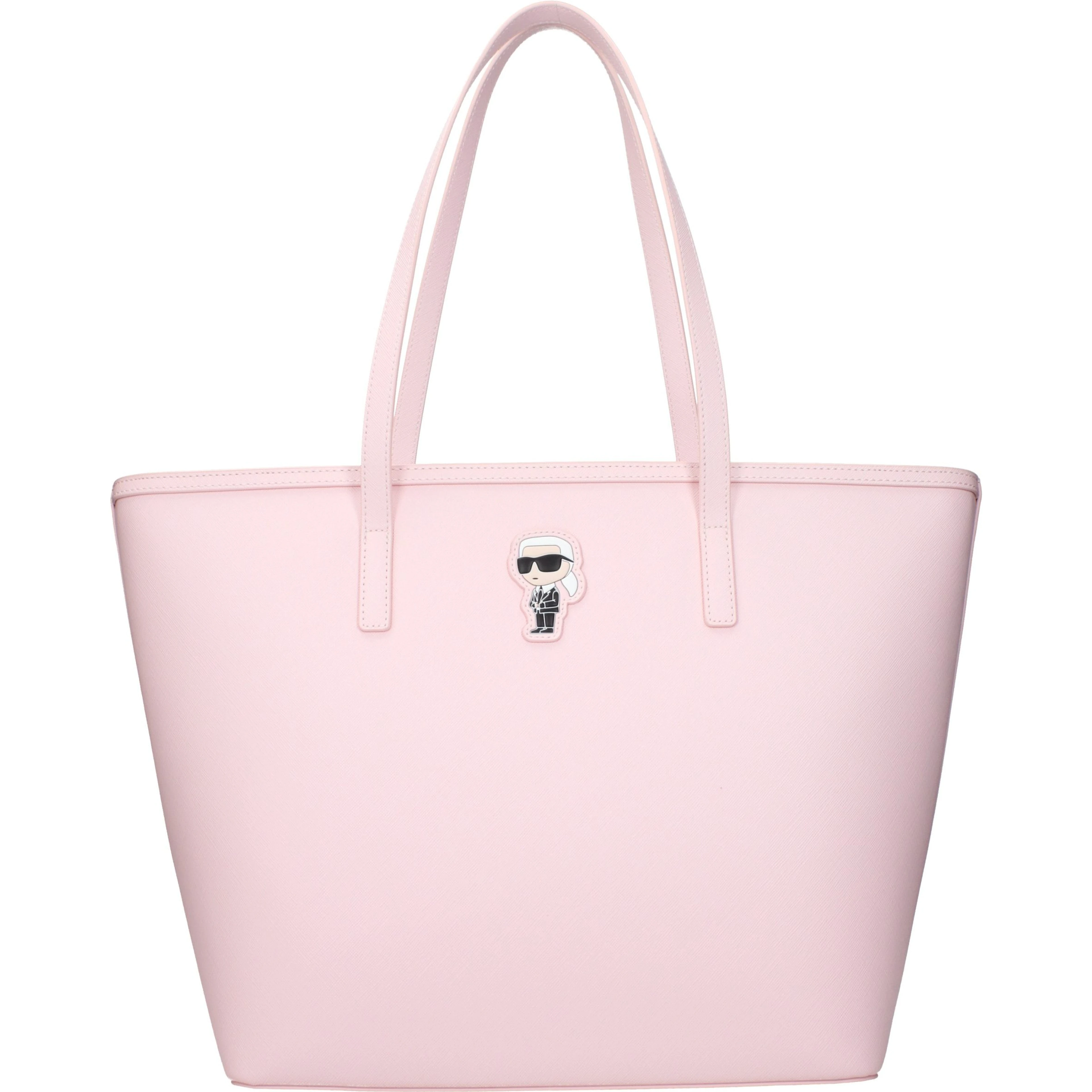 Pink Polyethylene Shoulder Bag