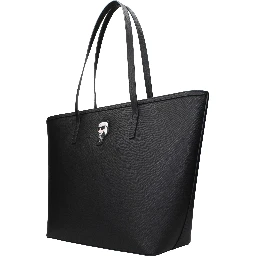 Black Polyethylene Shoulder Bag