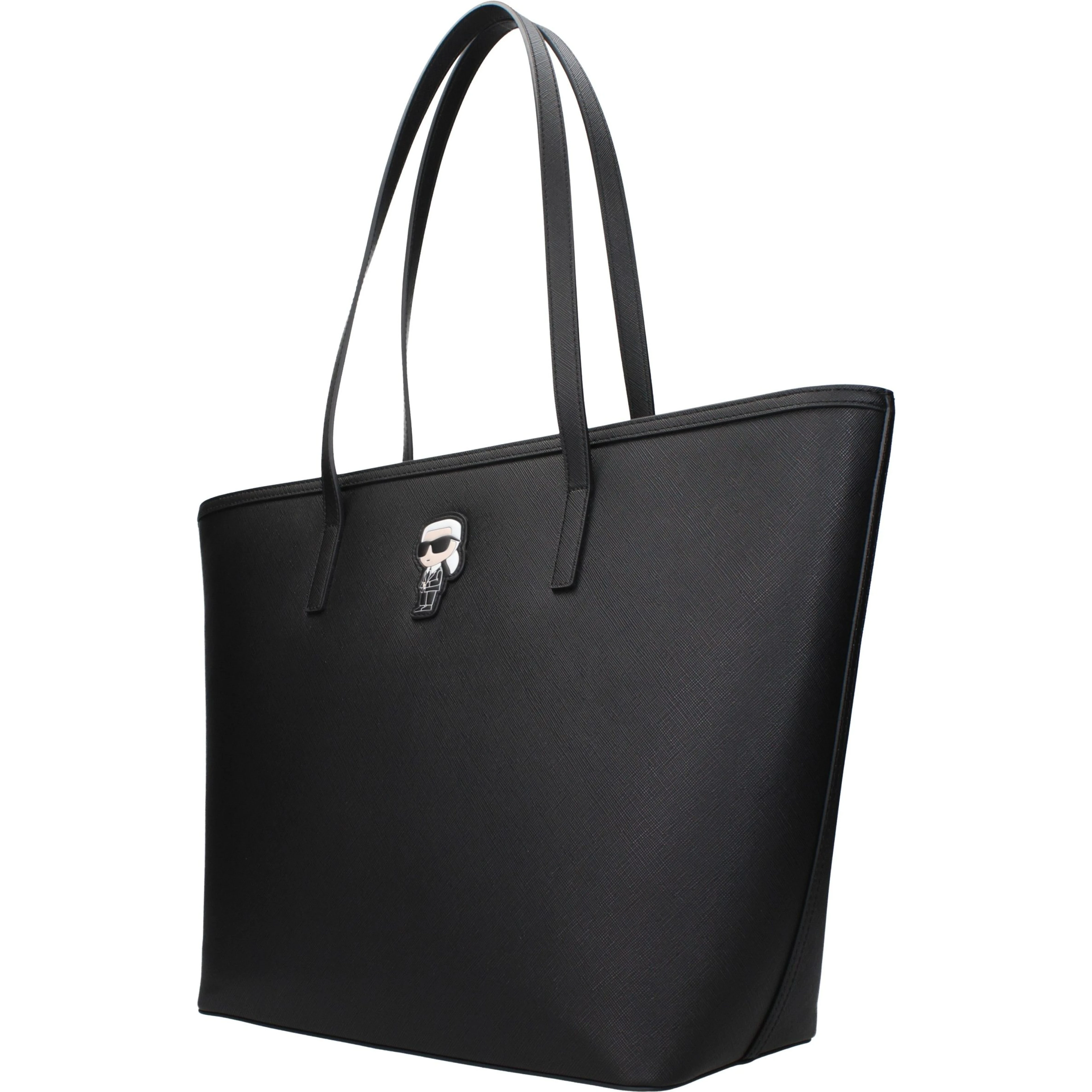 Black Polyethylene Shoulder Bag