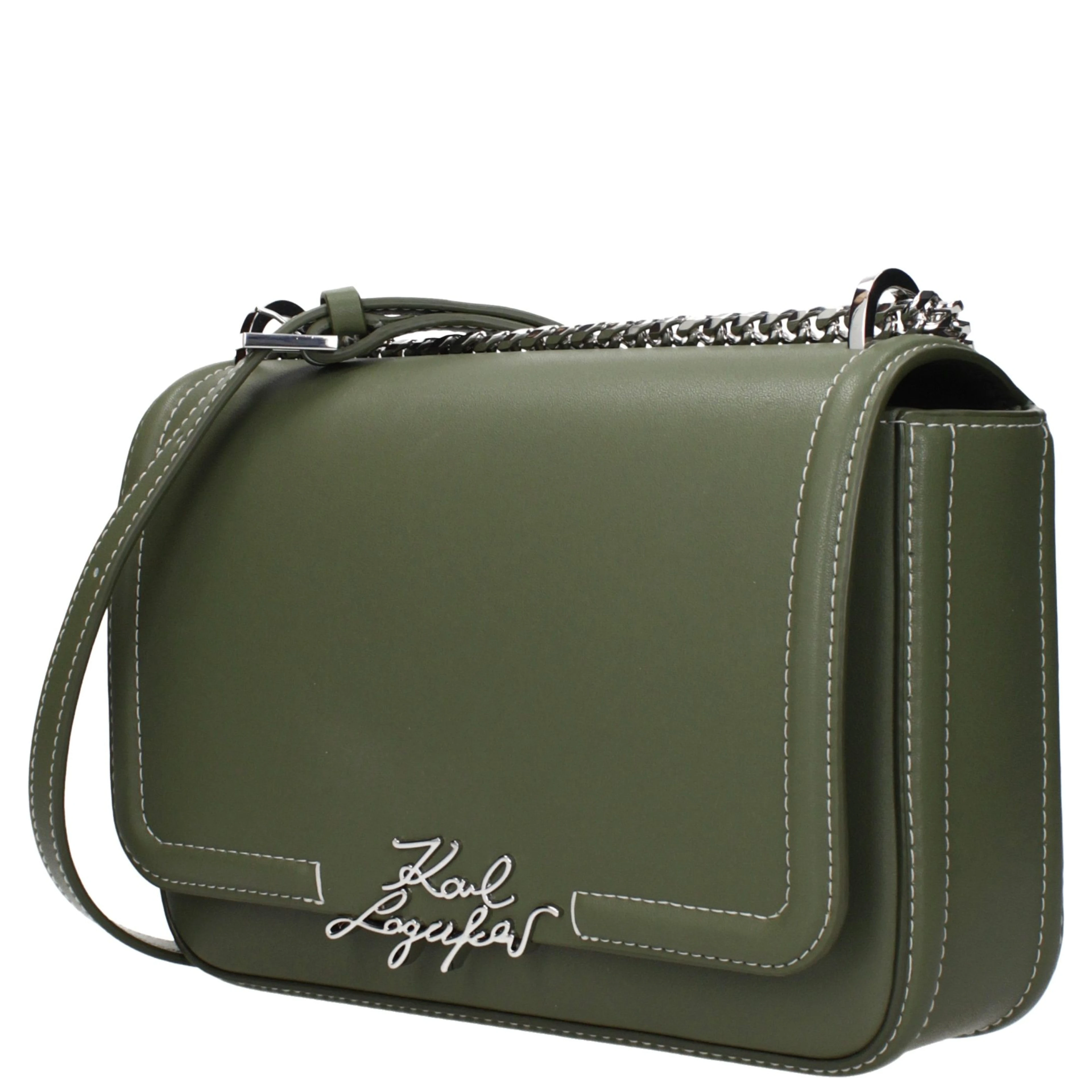 Green Leather Shoulder Bag