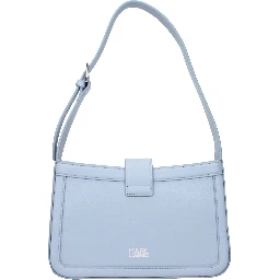 Light Blue Leather Shoulder Bag