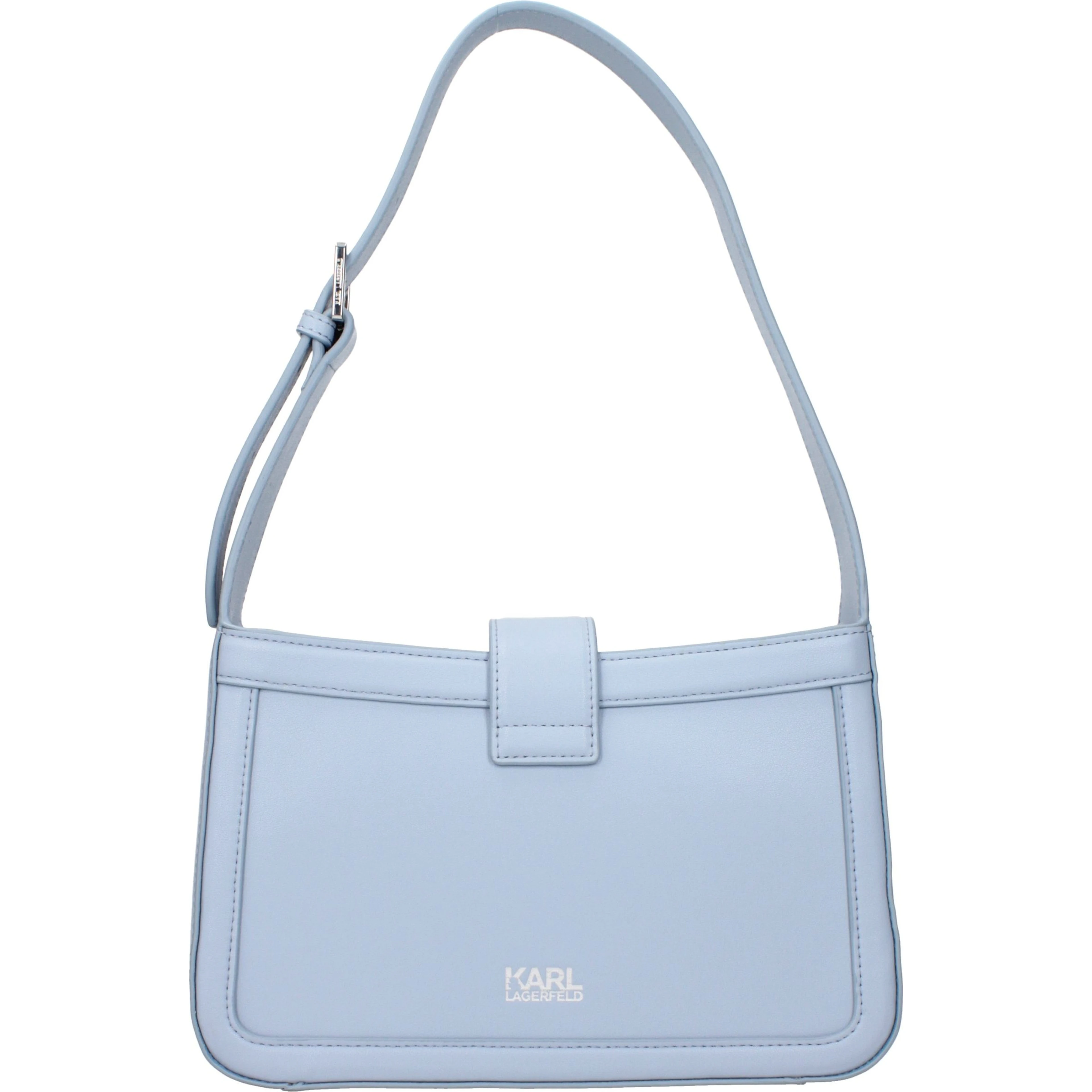 Light Blue Leather Shoulder Bag