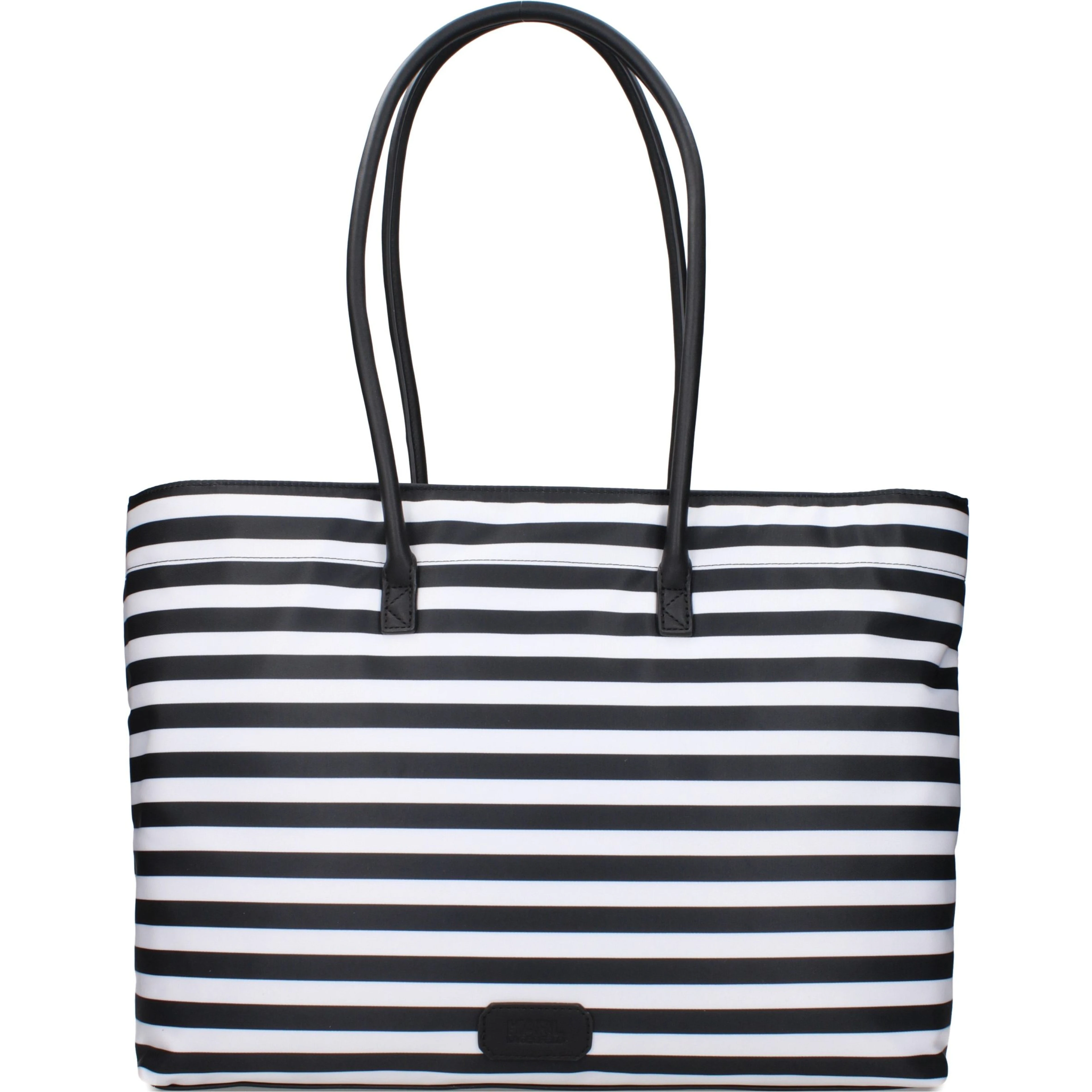 Black Fabric Shoulder Bag
