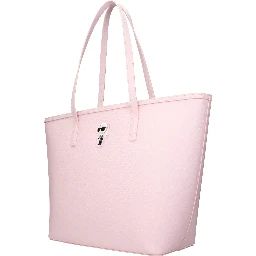 Pink Polyethylene Shoulder Bag
